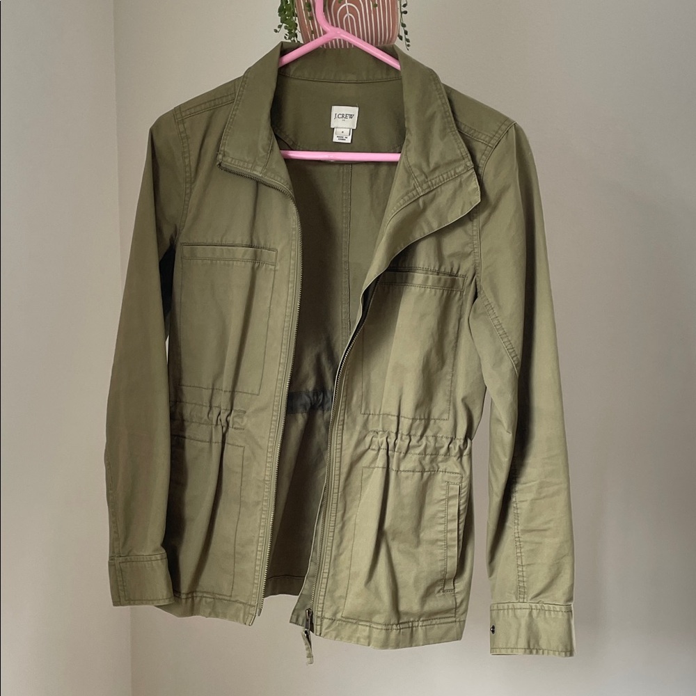 J. Crew Khaki Utility Jacket for Women